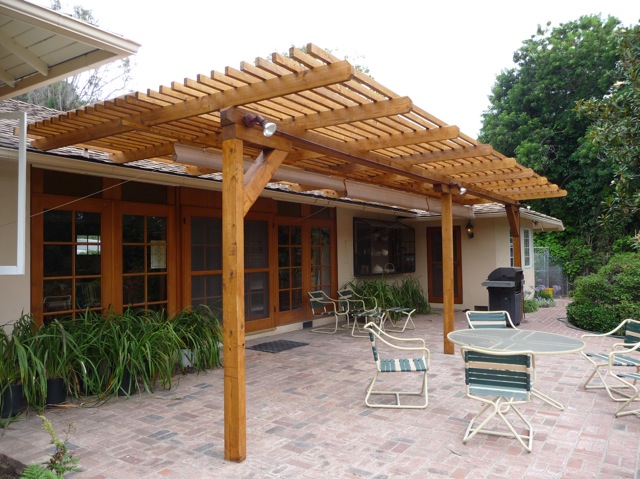 free standing wood patio cover plans